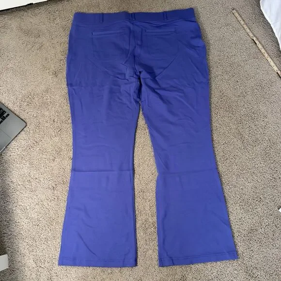 Betabrand Vibrant Blue Flare Pants - Picture 8 of 10